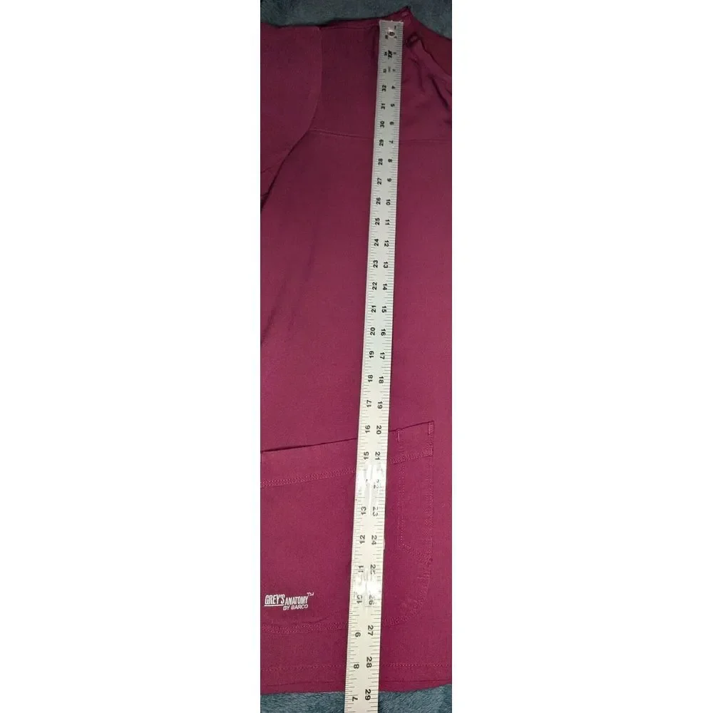 Grey's Anatomy‎ Signature Scrubs Top By Barco Professional Wear Maroon Size XL